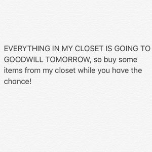 Moving Sale UPDATE